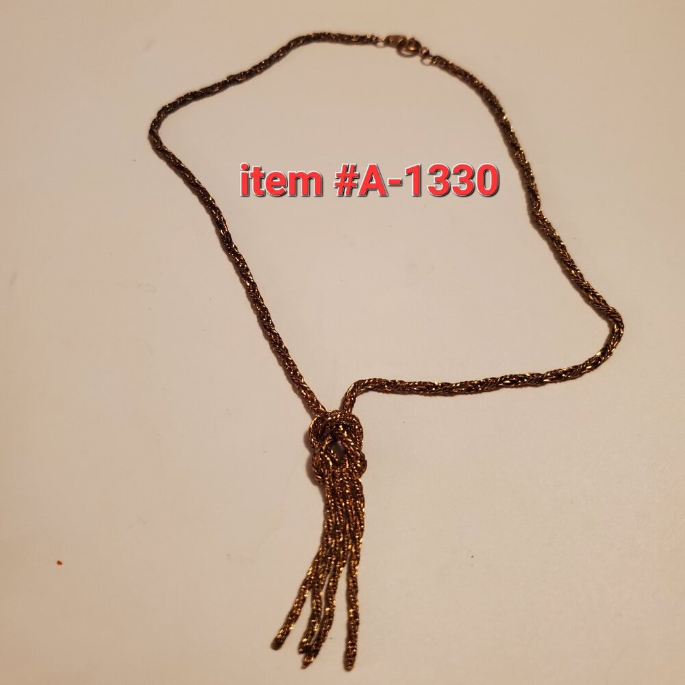 1 Gold Necklace, item # A -1330, wt. 8 grams .